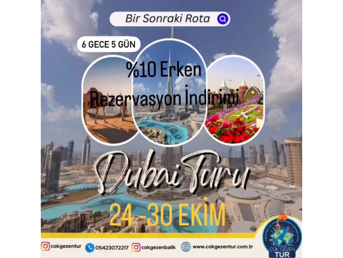 EKİM ÖZEL PAKET DUBAİ HARİKALARI