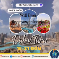 EKİM EKONOMİK HER ŞEY DAHİL DUBAİ TURU